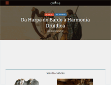 Tablet Screenshot of cerberusmagazine.com